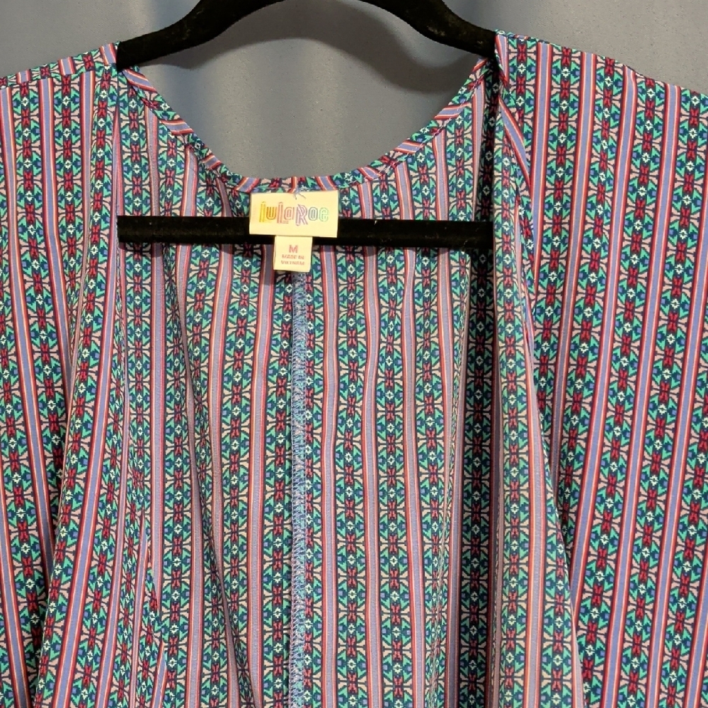 Lularoe Lindsay Patterned Open Front Kimono - image 2